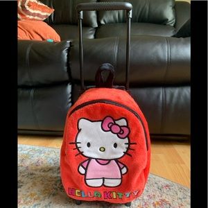 Hello Kitty 2012 Trolley Plush Backpack By Fiesta For Toddlers Great Condition
